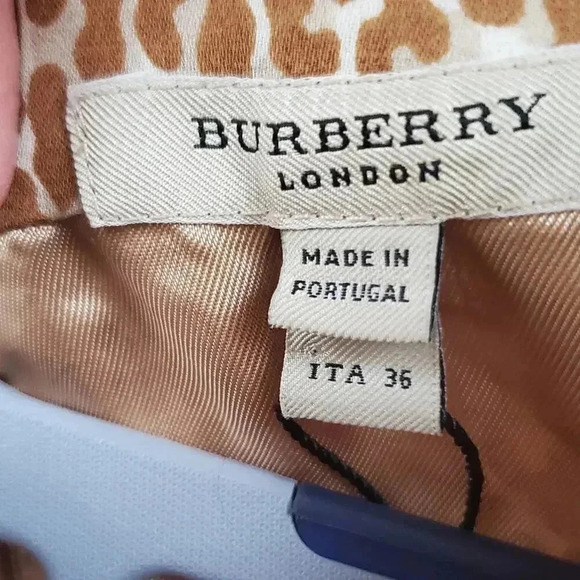 Burberry London Animal Print Knee-Length Dress - Picture 4 of 7